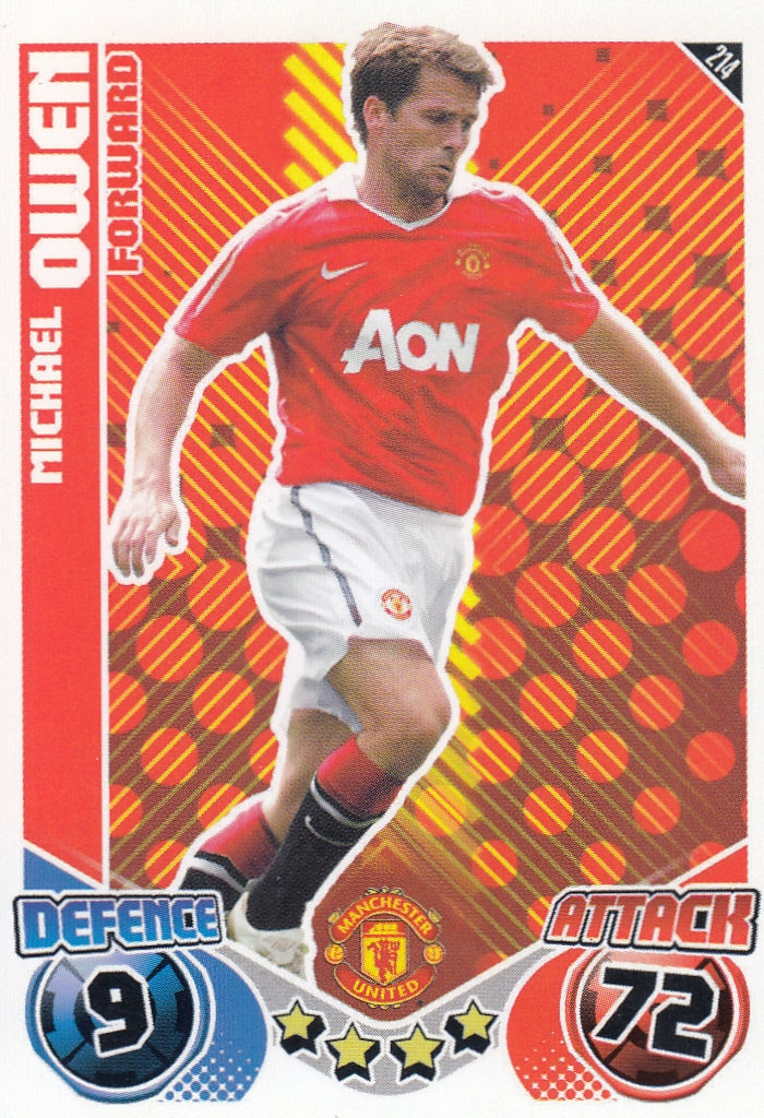 214. MICHAEL OWEN - MANCHESTER UNITED