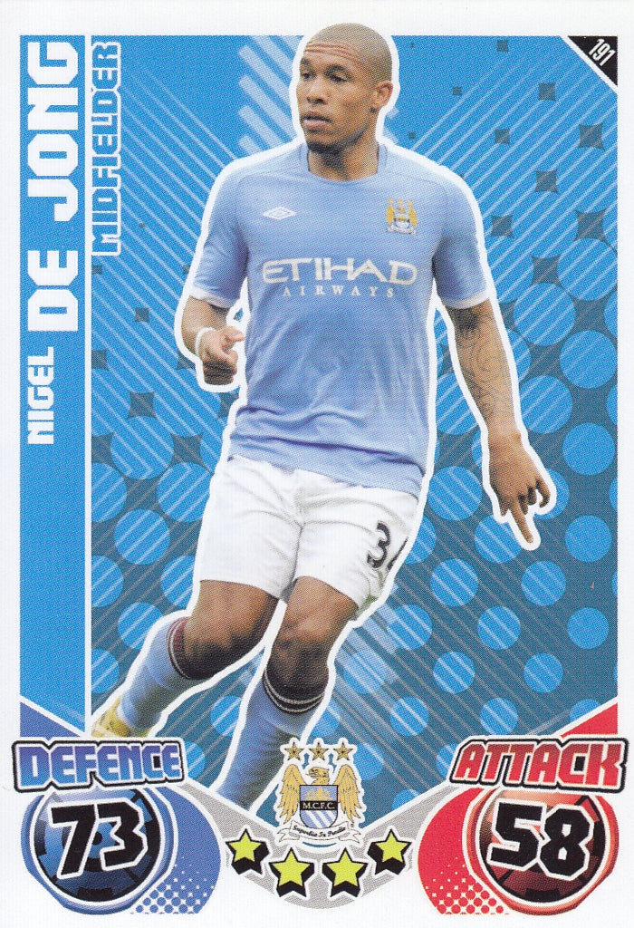 191. NIGEL DE JONG - MANCHESTER CITY
