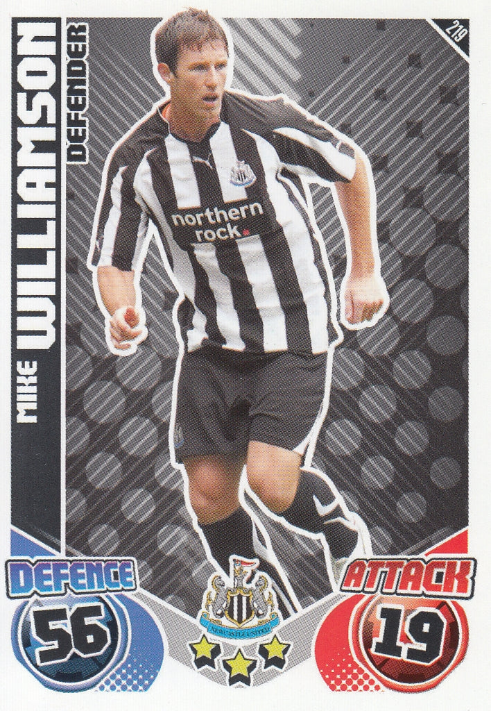 219. MIKE WILLIAMSON - NEWCASTLE UNITED