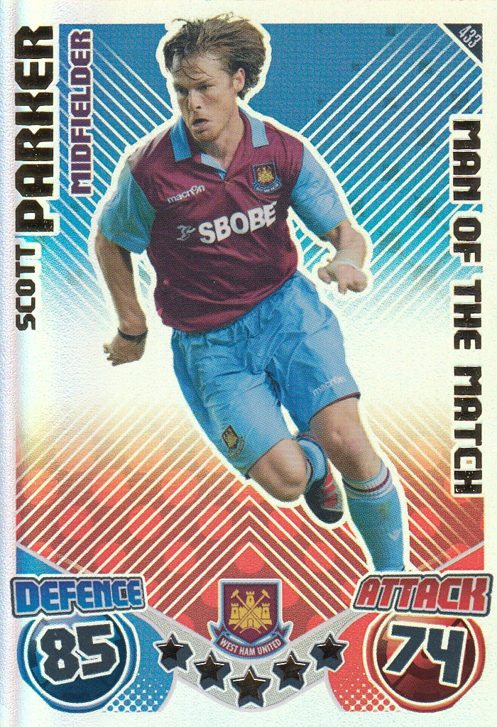 433. SCOTT PARKER - WEST HAM UNITED - MAN OF THE MATCH