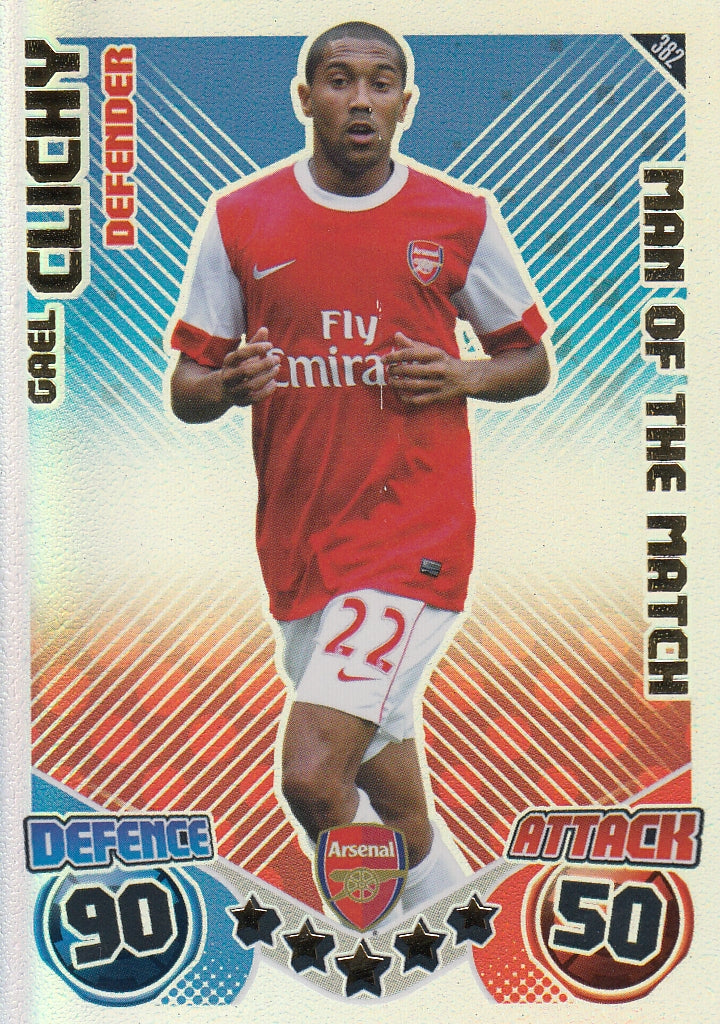 382. GAEL CLICKY - ARSENAL - MAN OF THE MATCH