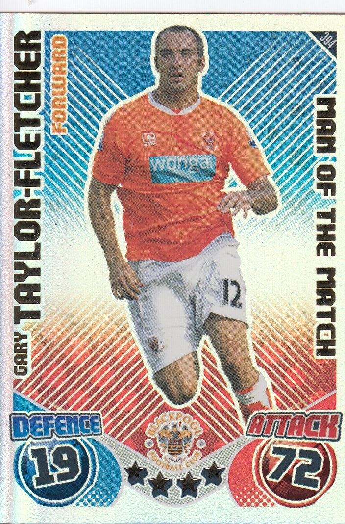 394. GARY TAYLOR-FLETCHER - BLACKPOOL - MAN OF THE MATCH