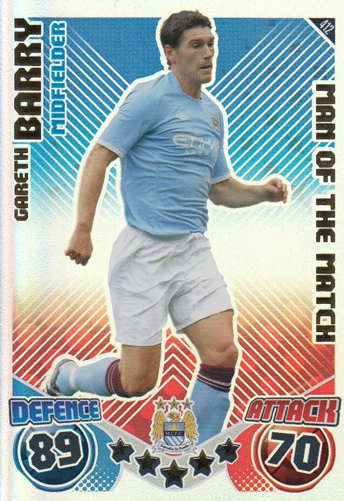 412. GARETH BARRY - MANCHESTER CITY - MAN OF THE MATCH