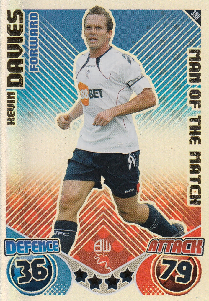 398. KEVIN DAVIES - BOLTON WANDERERS - MAN OF THE MATCH