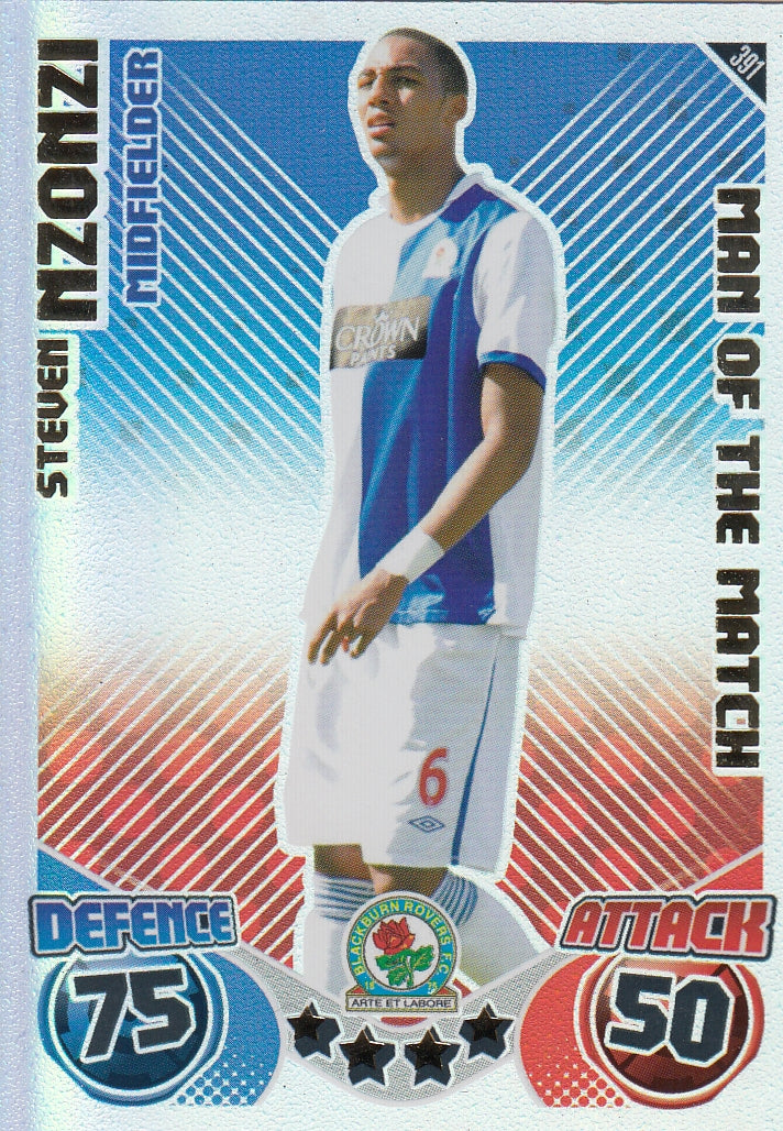 391. STEVEN NZONZI - BLACKBURN ROVERS - MAN OF THE MATCH