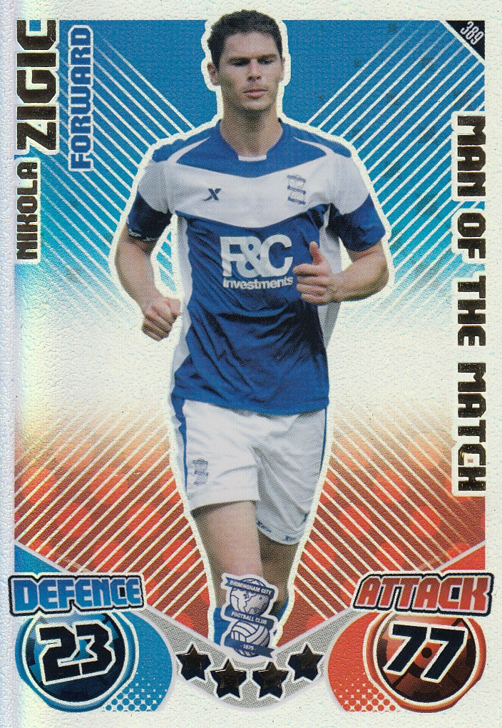 389. NIKOLA ZIGIC - BIRMINGHAM - MAN OF THE MATCH