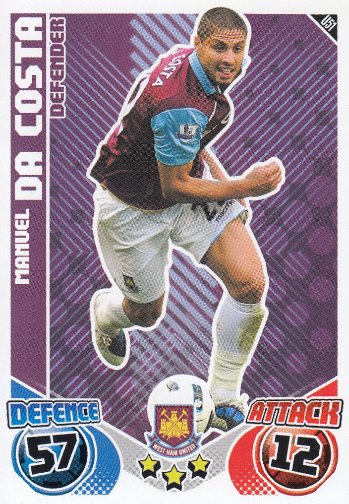 U051. MANUEL DA COSTA - WEST HAM UNITED