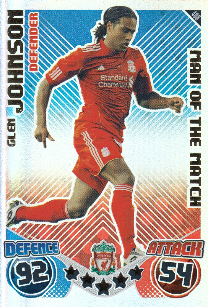 408. GLEN JOHNSON - LIVERPOOL - MAN OF THE MATCH