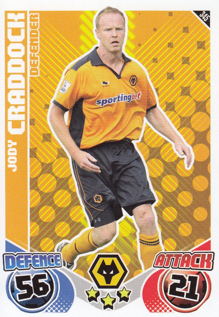 345. JODY CRADDOCK - WOLVERHAMPTON WANDERERS