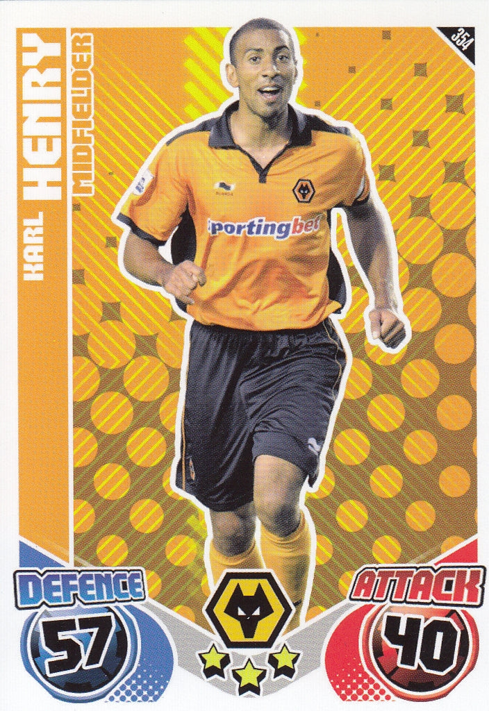 354. KARL HENRY - WOLVERHAMPTON WANDERERS