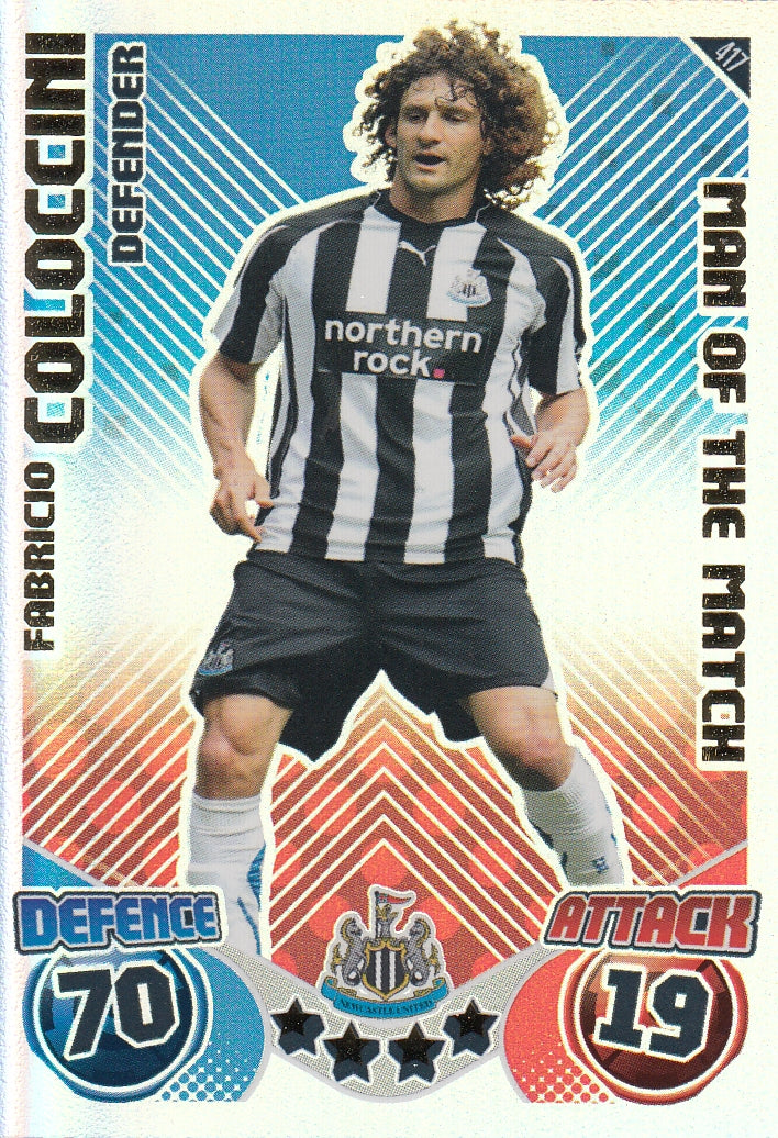 417. FABRICIO COLOCCINI - NEWCASTLE UNITED - MAN OF THE MATCH