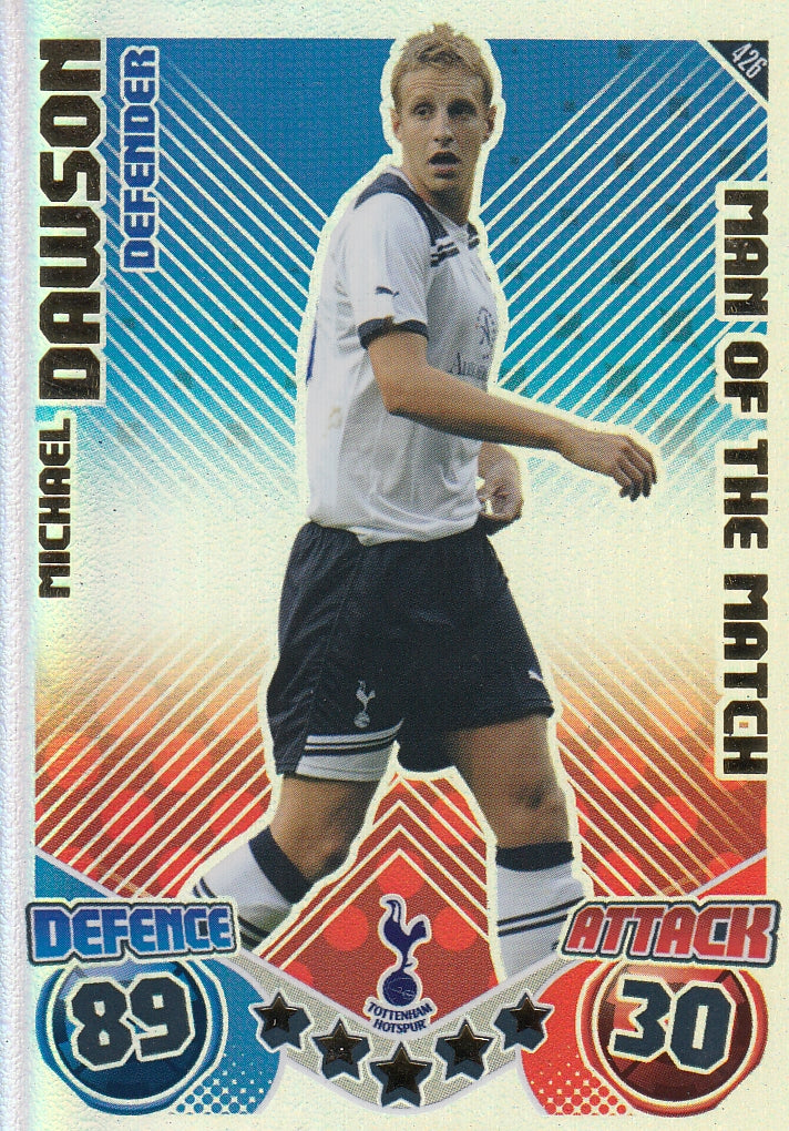 426. MICHAEL DAWSON - TOTTENHAM HOTSPUR - MAN OF THE MATCH