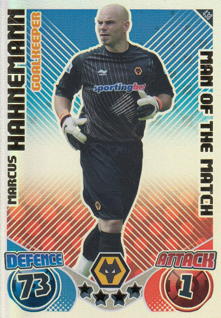 438. MARCUS HAHNEMANN - WOLVERHAMPTON WANDERERS - MAN OF THE MATCH
