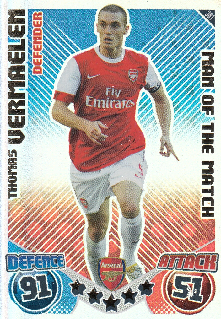 381. THOMAS VERMAELEN - ARSENAL - MAN OF THE MATCH