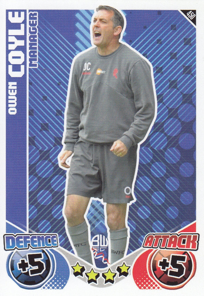 450. OWEN COYLE - BOLTON WANDERERS - MANAGER