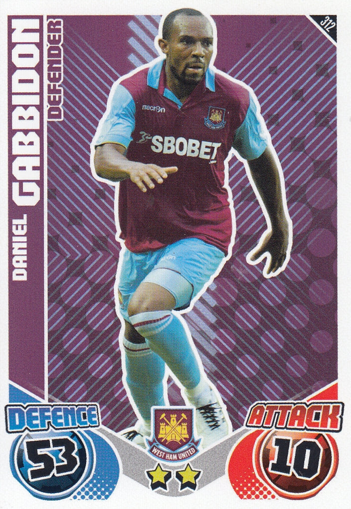 312. DANIEL GABBIDON - WEST HAM UNITED