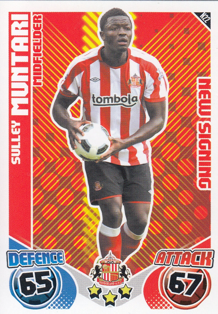 N022. SULLEY MUNTARI - SUNDERLAND - NEW SIGNING
