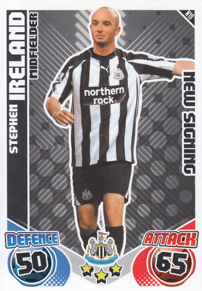N019. STEPHEN IRELAND - NEWCASTLE UNITED - NEW SIGNING