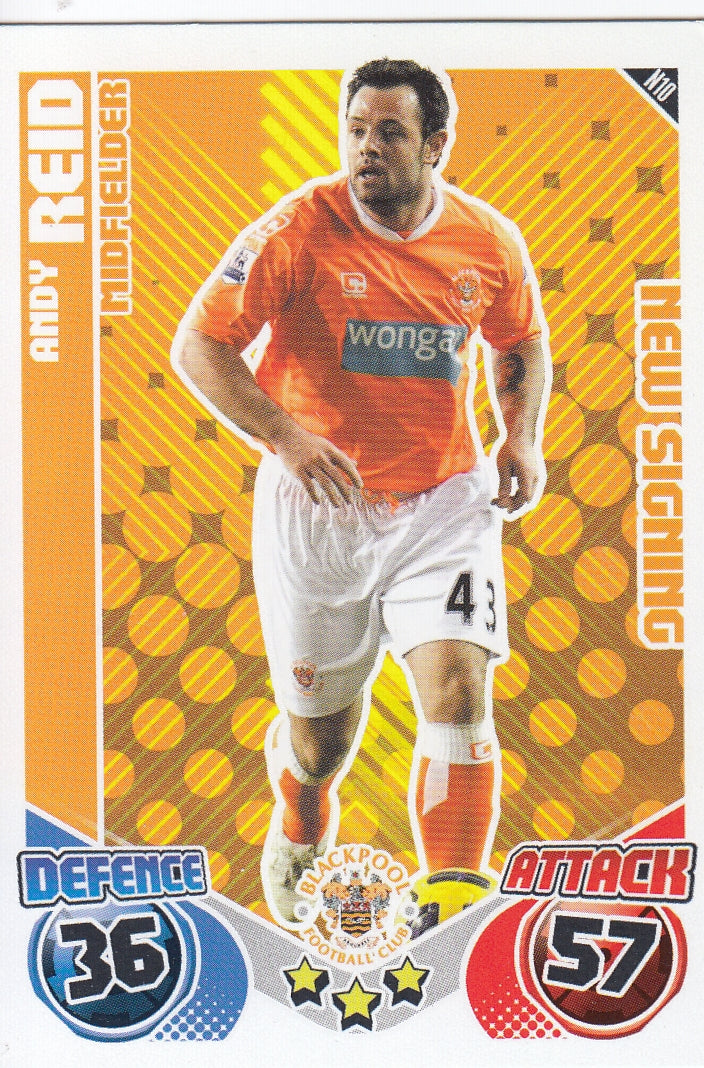 N010. ANDY REID - BLACKPOOL - NEW SIGNING