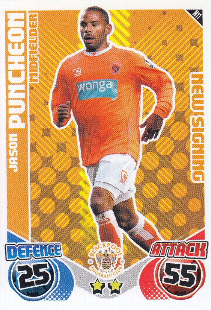 N011. JASON PUNCHEON - BLACKPOOL - NEW SIGNING