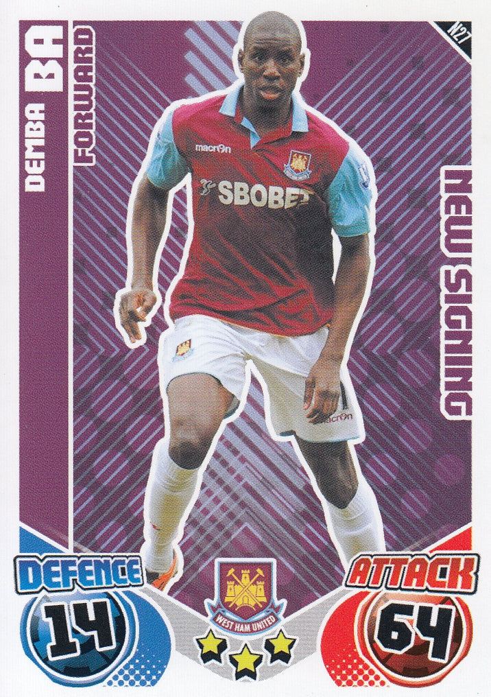 N027. DEMBA BA - WEST HAM UNITED - NEW SIGNING