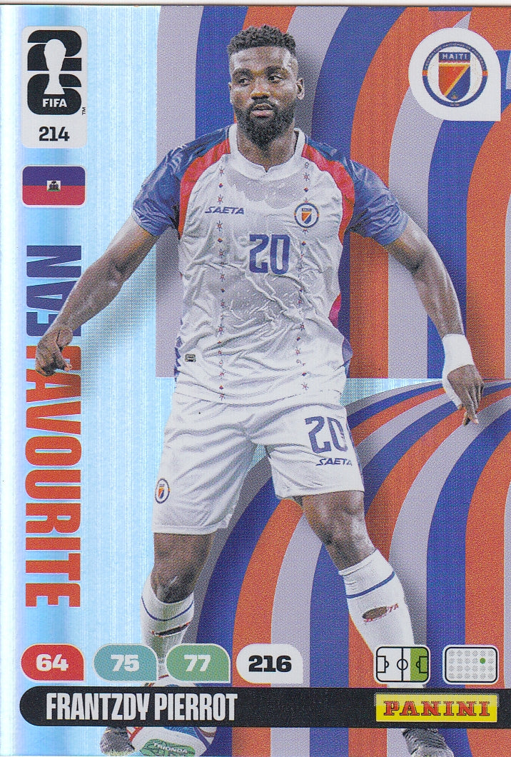 214. FRANTZDY PIERROT - HAITI - FAN FAVOURITE