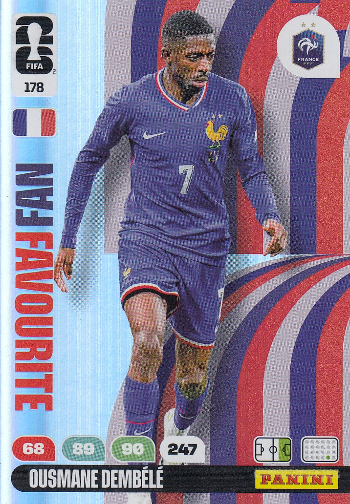 178. OUSMANE DEMBELE - FRANCE - FAN FAVOURITE