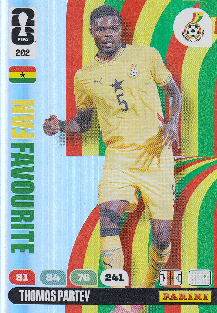 202. THOMAS PARTEY - GHANA - FAN FAVOURITE
