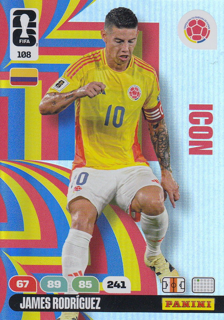 108. JAMES RODRIGUEZ - COLOMBIA - ICON