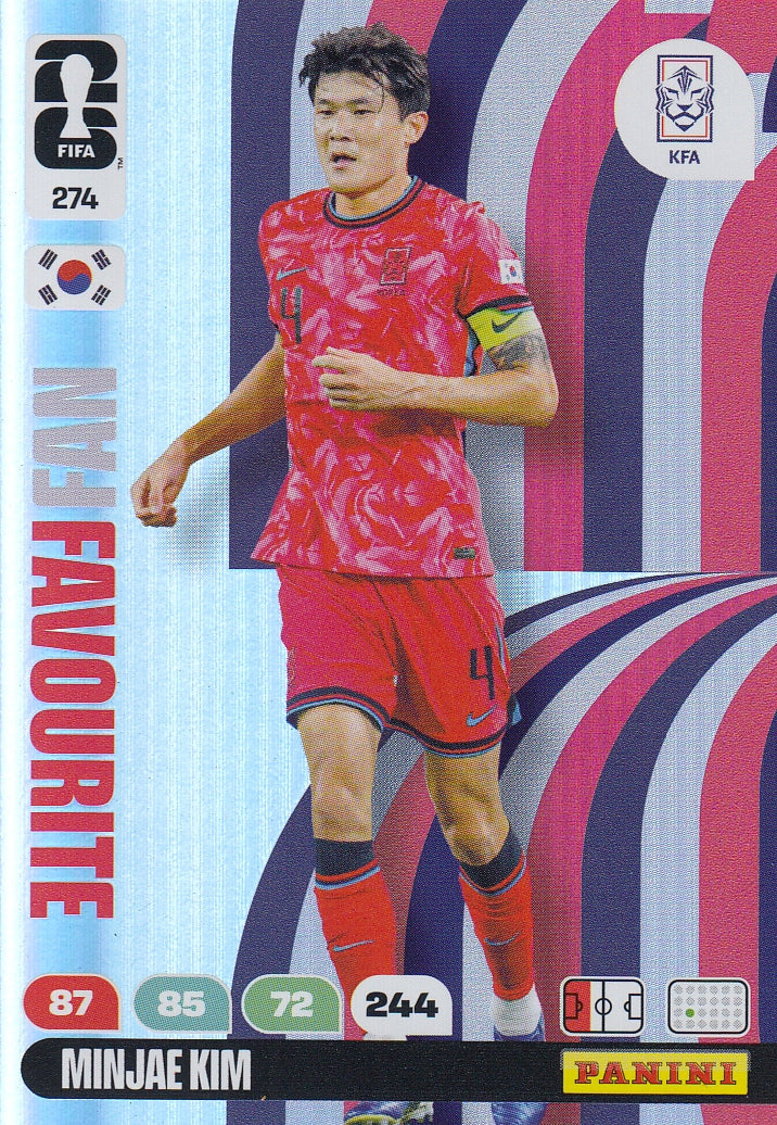 274. MINJAE KIM - KOREA REPUBLIC - FAN FAVOURITE