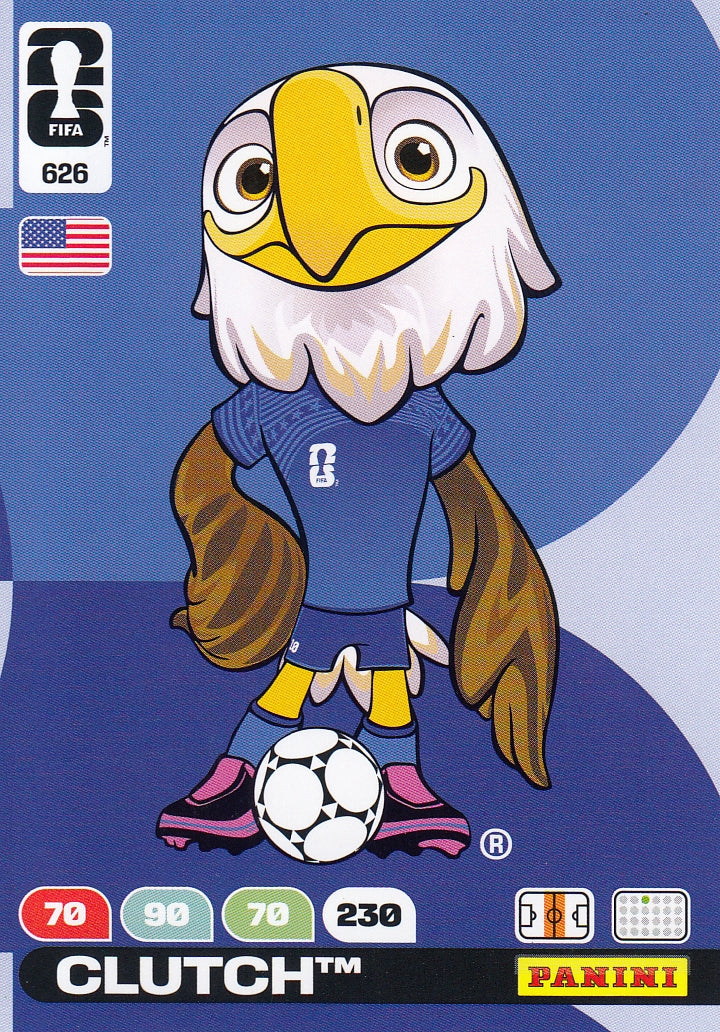 626. OFFICIAL MASKOT - CLUTCH - USA