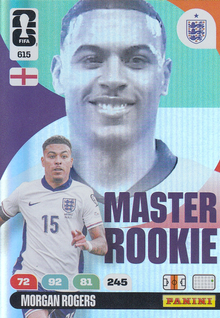 615. MORGAN ROGERS - ENGLAND - MASTER ROOKIE