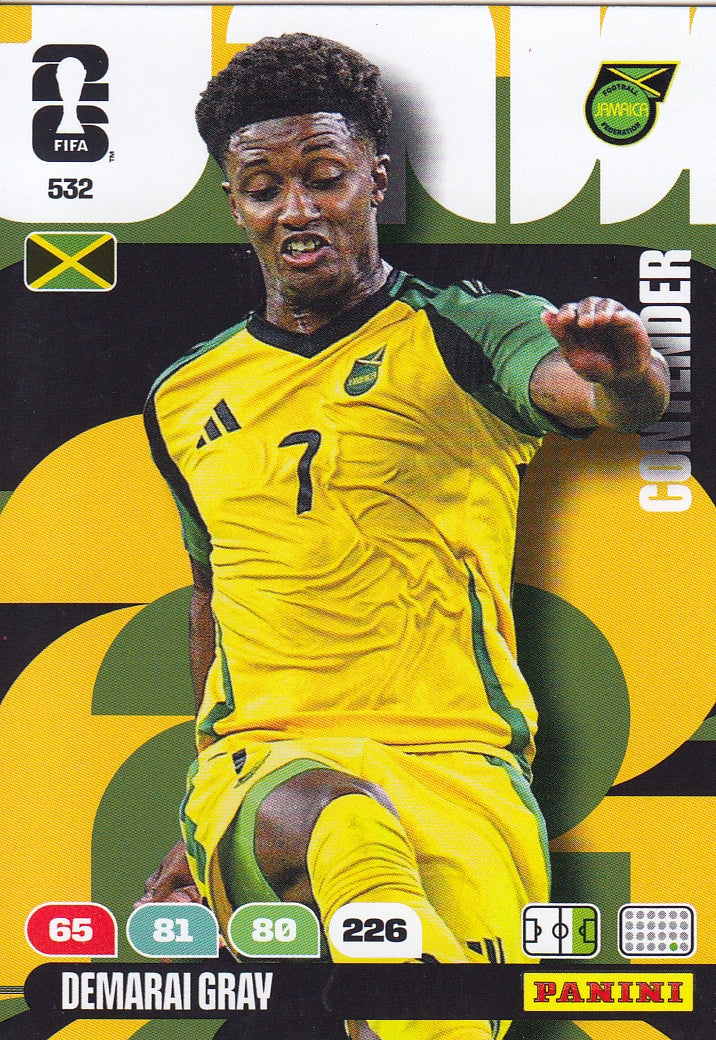 532. DEMARAI GRAY - JAMAICA - CONTENDER