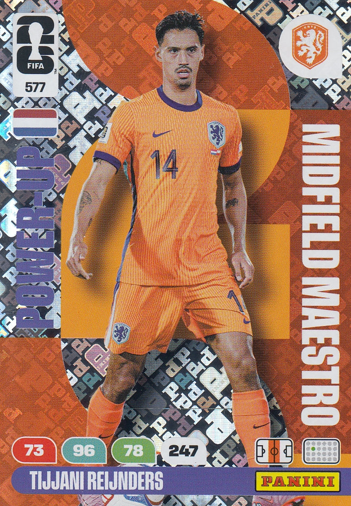577. TIJANI REIJNDERS - NETHERLANDS - MIDFIELD MAESTRO