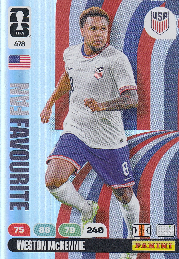 478. WESTON McKENNIE - USA - FAN FAVOURITE