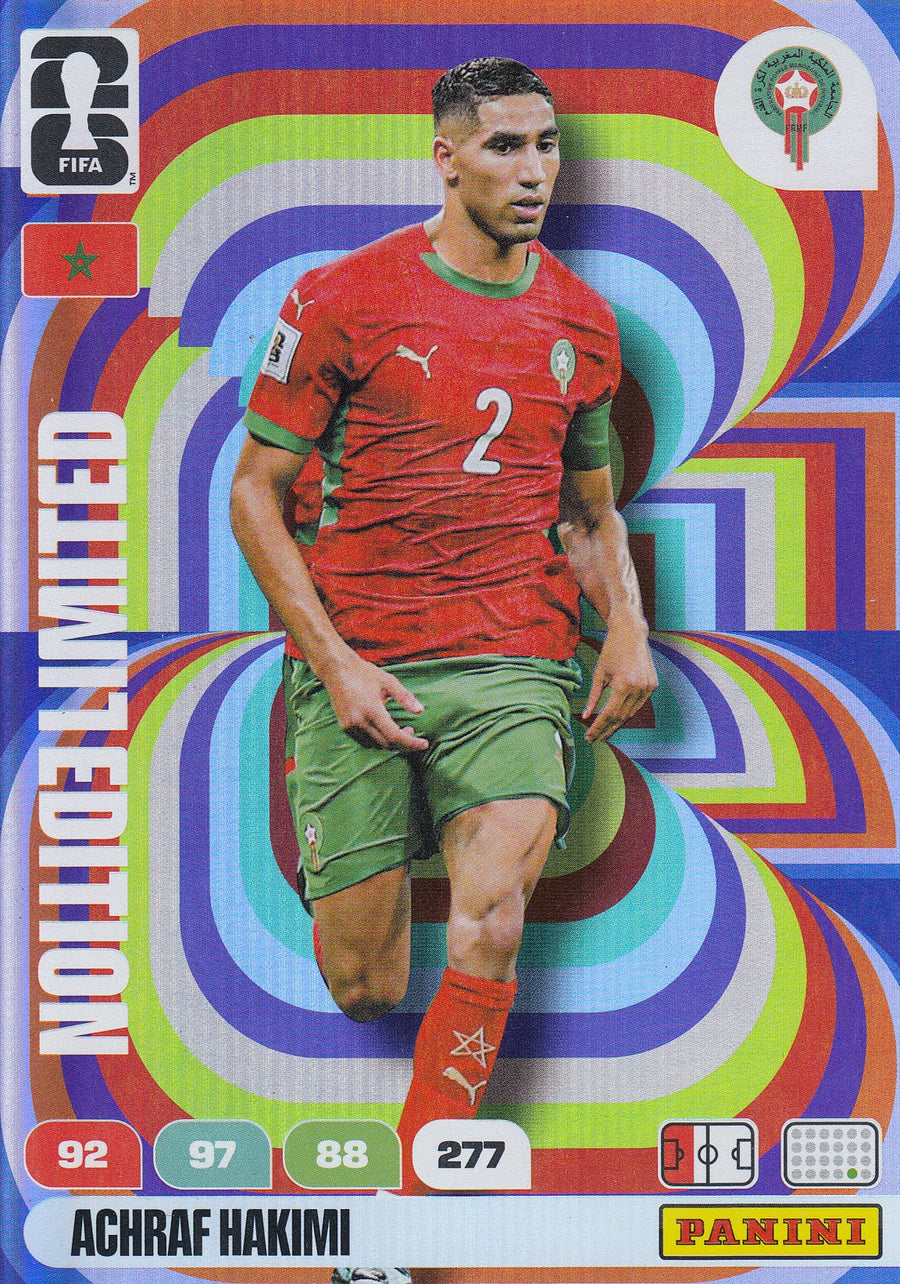 LE - ACHRAF HAKIMI - MOROCCO - LIMITED EDITION STORFORMATKORT