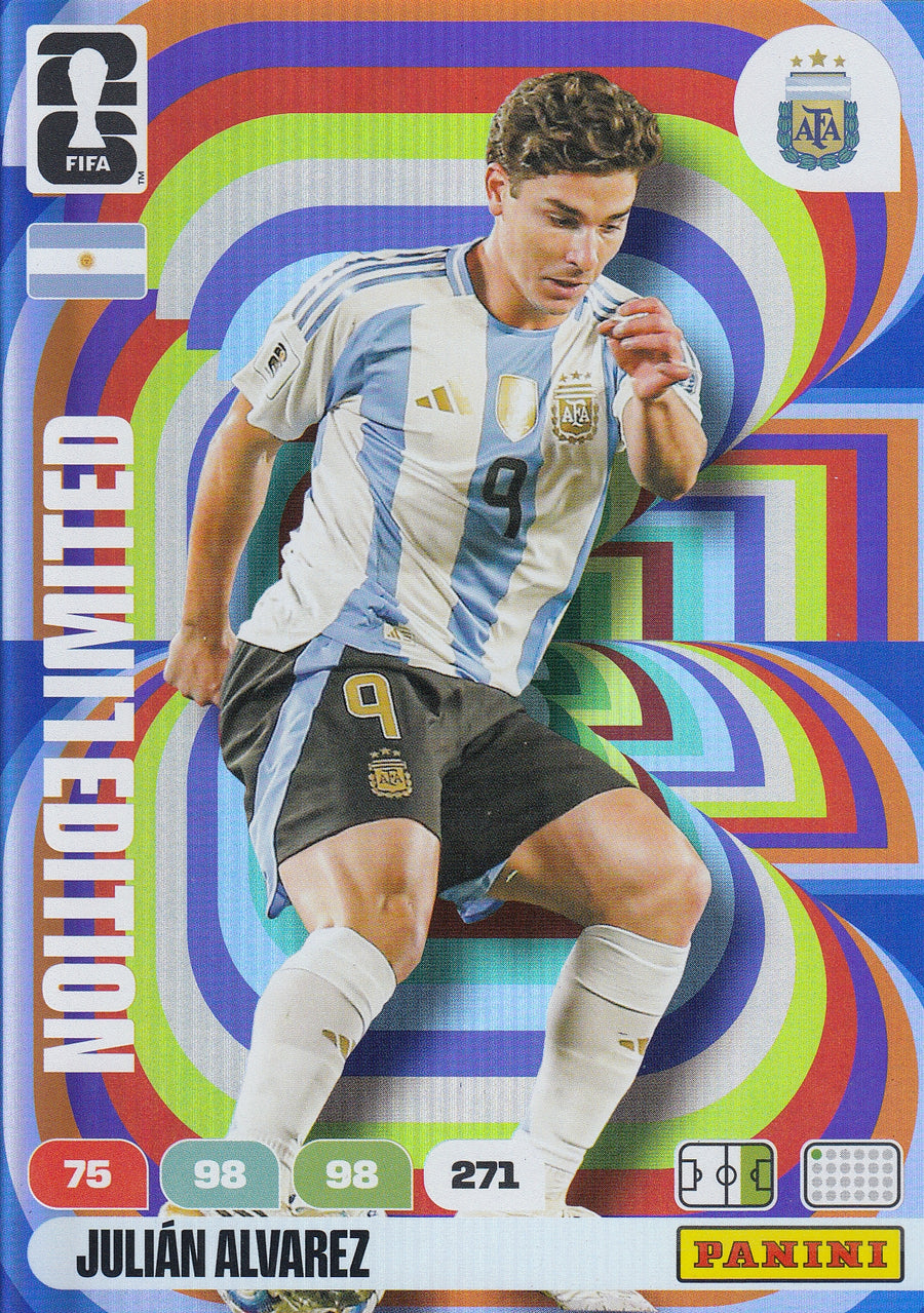 LE - JULIAN ALVAREZ - ARGENTINA - LIMITED EDITION STORFORMATKORT