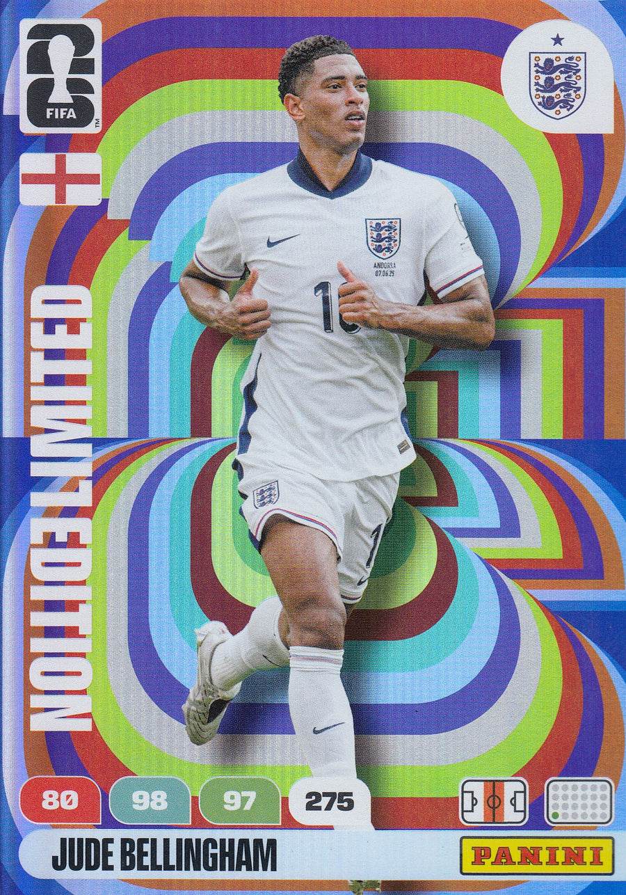 LE - JUDE BELLINGHAM - ENGLAND - LIMITED EDITION STORFORMATKORT