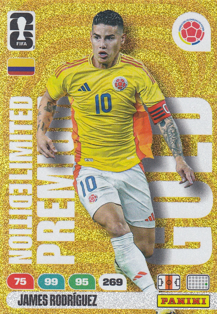 LE - JAMES RODRIGUEZ - COLOMBIA - LIMITED EDITION GOLD