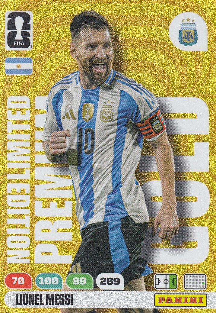 LE - LIONEL MESSI - ARGENTINA - LIMITED EDITION GOLD