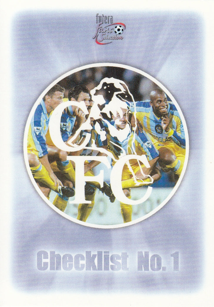 080. CHELSEA CHECKLIST NO. 1