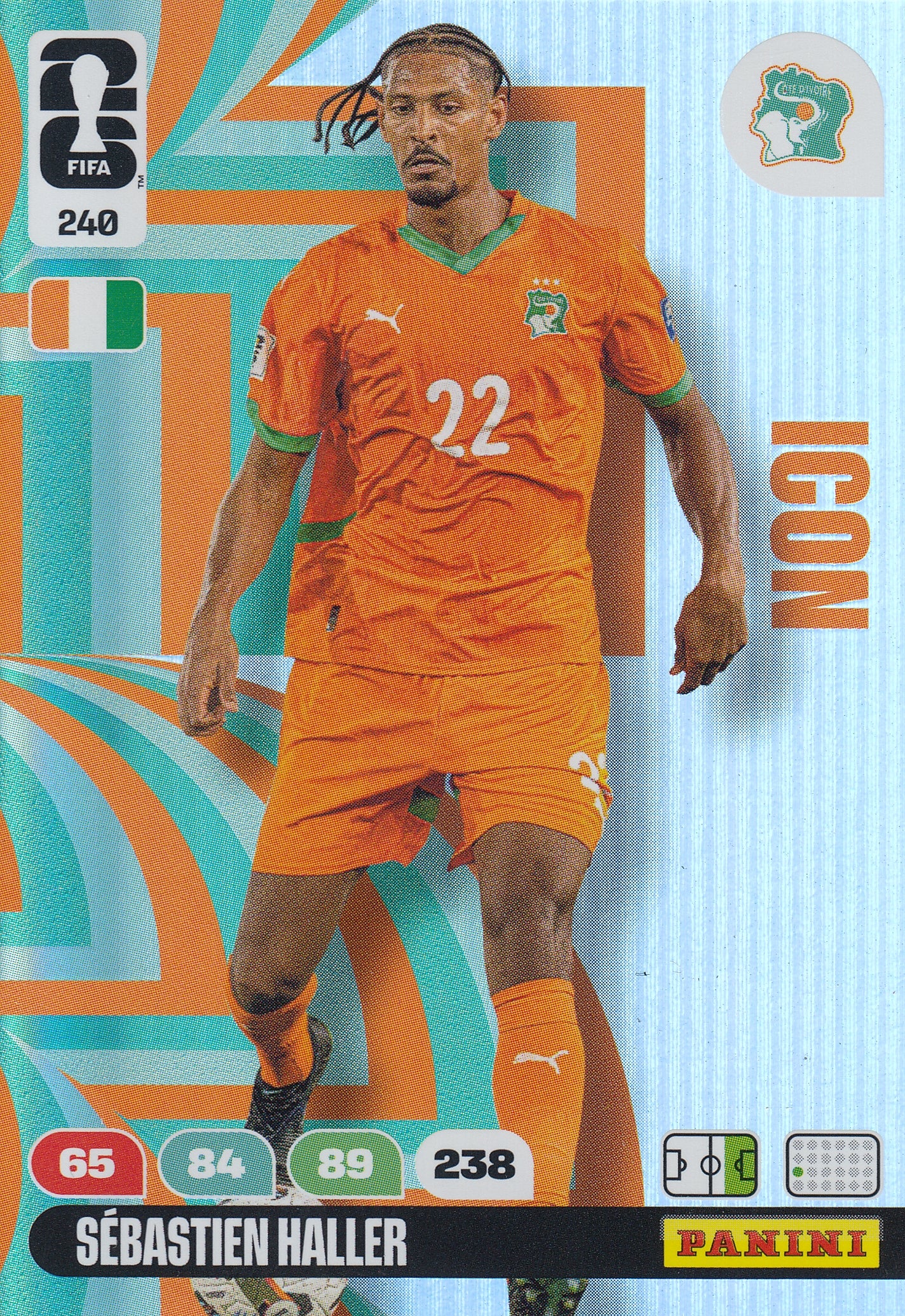 240. SEBASTIAN HALLER - IVORY COAST - ICON