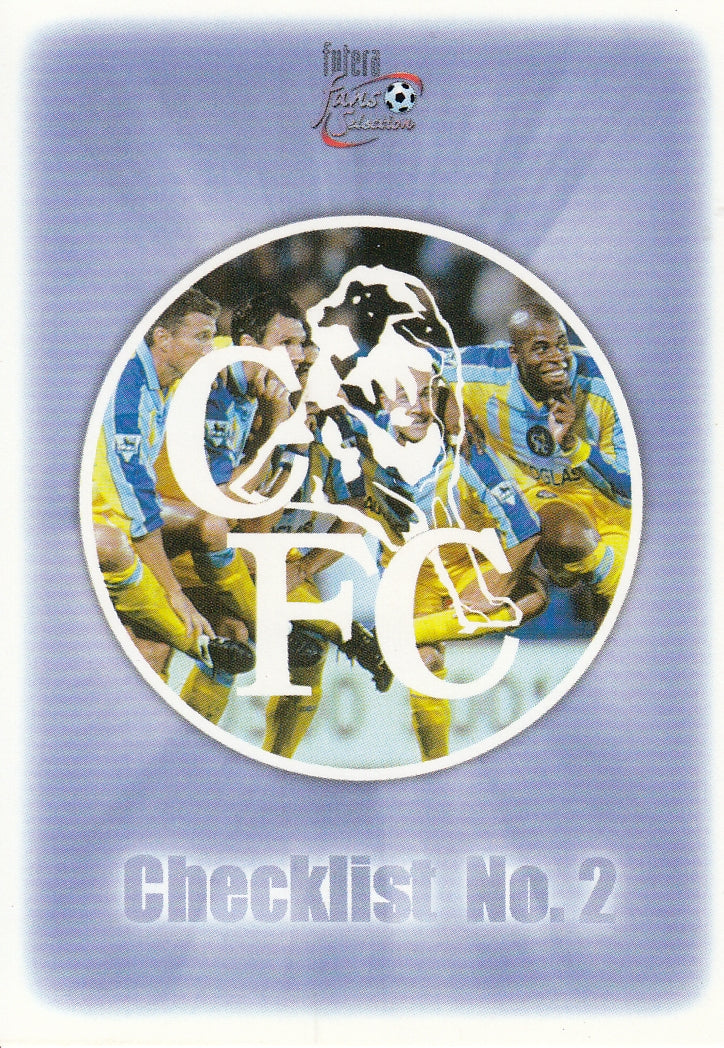 081. CHELSEA CHECKLIST NO. 2