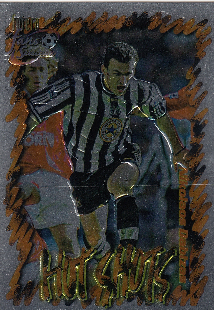 HS-04. NIKOLAOS DABIZAS - NEWCASTLE UNITED - HOT SHOTS CHROME EMBOSED