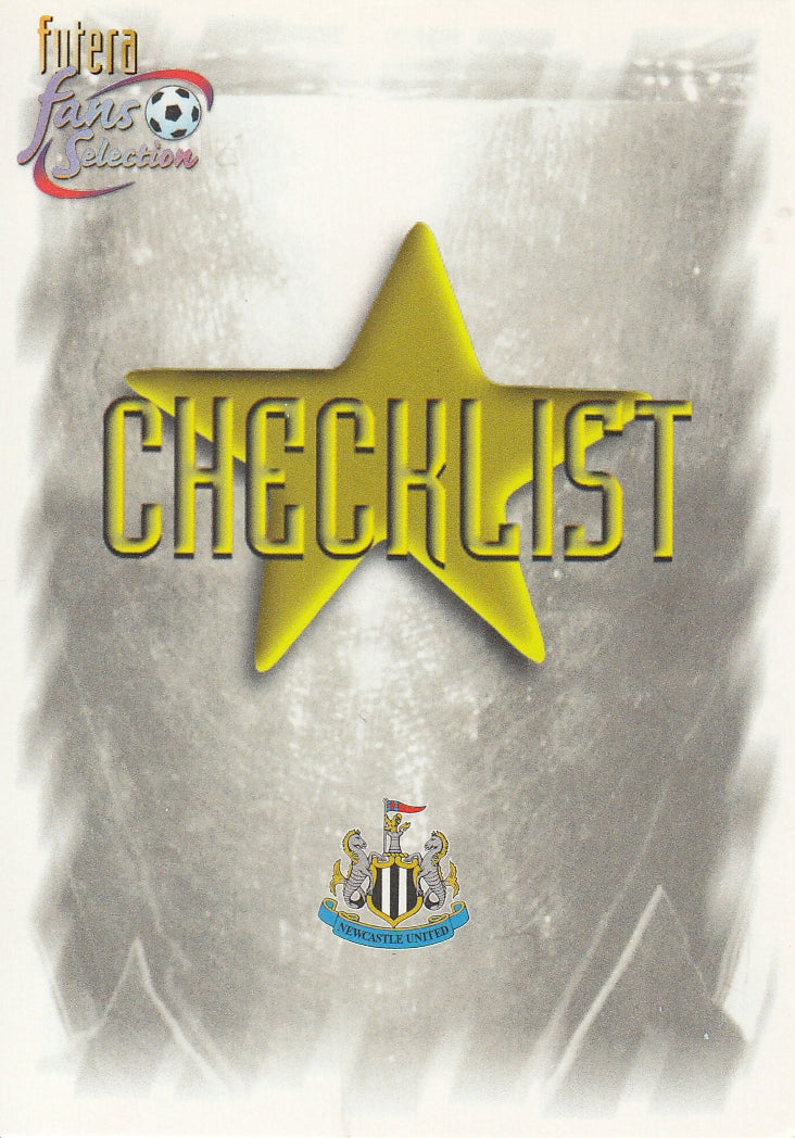 099. NEWCASTLE UNITED - CHECKLIST