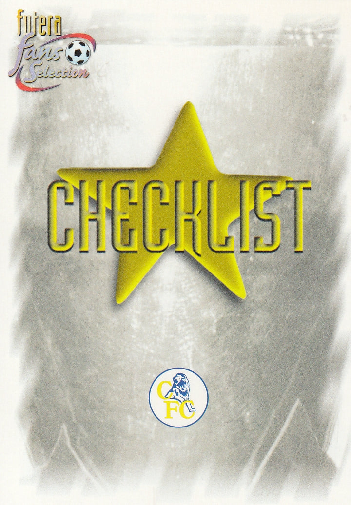 099. CHELSEA - CHECKLIST