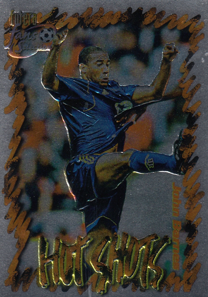 HS-03. JOHN BARNES - NEWCASTLE UNITED - HOT SHOTS CHROME EMBOSED