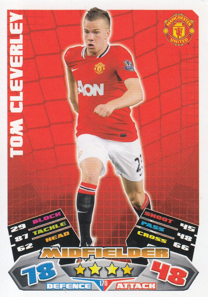 170. TOM CLEVERLEY - MANCHESTER UNITED