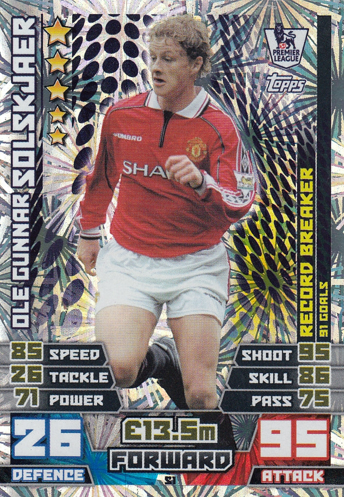 EX-S01. OLE GUNNAR SOLSKJAER - MANCHESTER UNITED - RECORD BREAKER