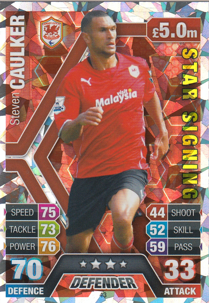 043. STEVEN CAULKER - CARDIFF CITY - STAR SIGNINGS